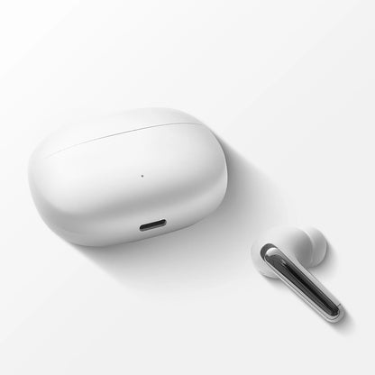 Auscultadores intra-auriculares sem fios TWS Bluetooth / Joyroom Funpods JR-FN1 / 5.4 ANC ENC - branco