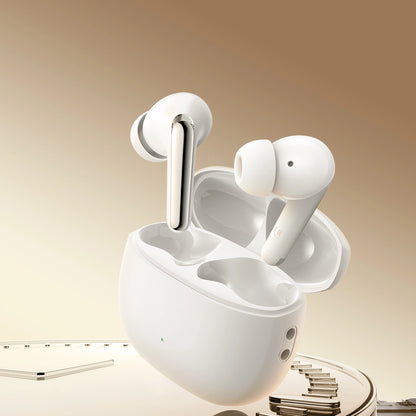 Auscultadores intra-auriculares sem fios TWS Bluetooth / Joyroom Funpods JR-FN1 / 5.4 ANC ENC - branco