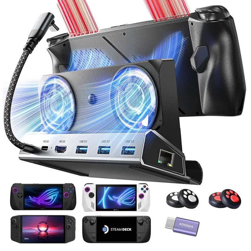 Docking Station Lisen S1 Hub Stand USB-C HDMI 4K Preto