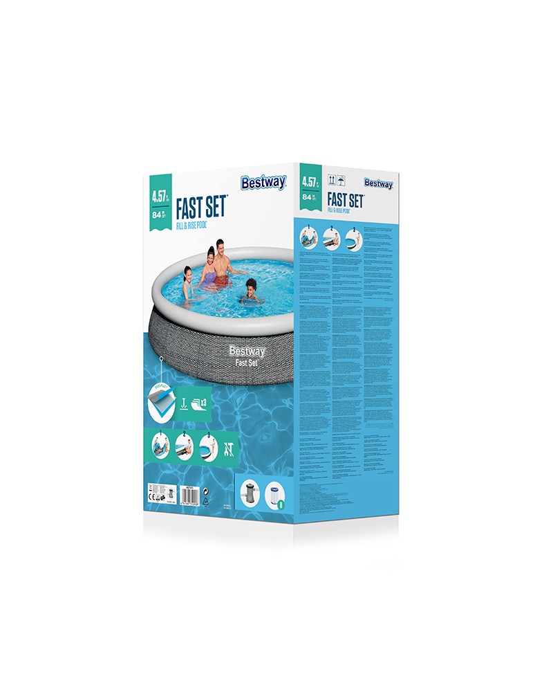 Bestway Piscina Fast Set 57313 / 9677L / Ø 457cm x 84cm_0