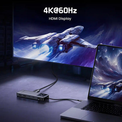 Hub USB-C UGREEN CM888 Uno 6 em 1 10Gbps HDMI 4K