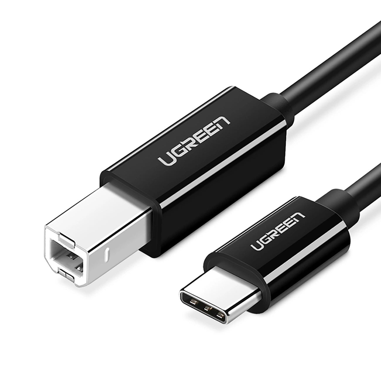 Cabo de impressora USB-C para USB-B Ugreen US370 45034 / 1m / Preto