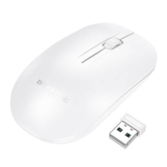 Rato Wireless Borofone BG14 Planet Bluetooth 1000DPI Branco