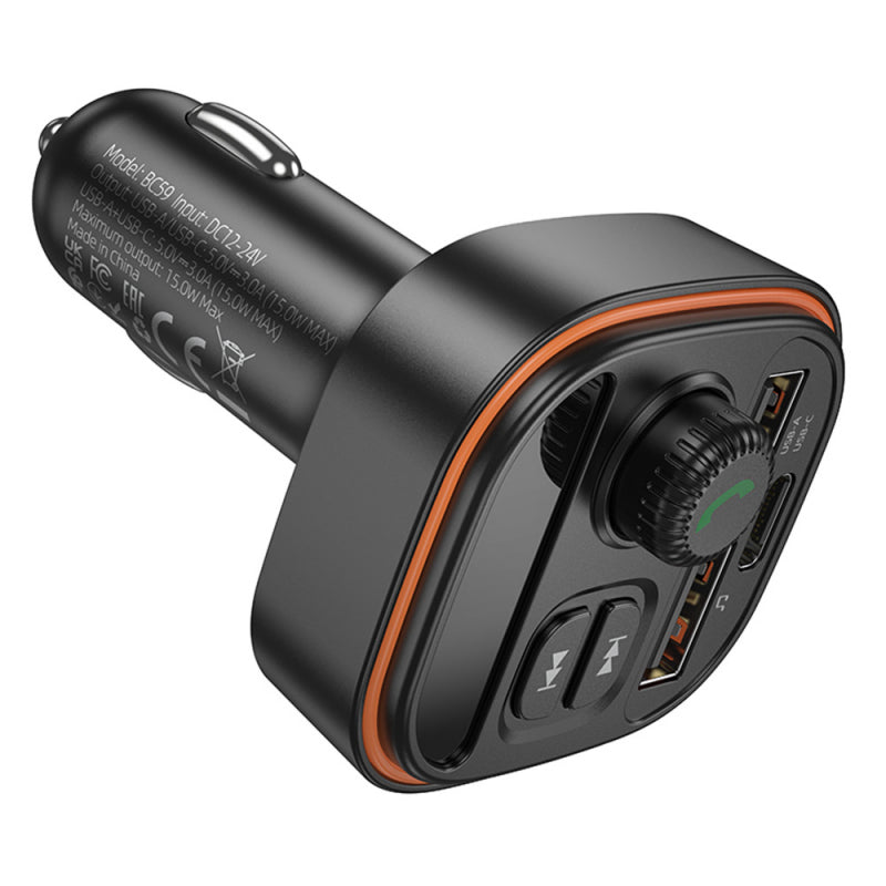 Transmissor FM Bluetooth Borofone BC59 Heroic Carregador USB