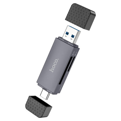 Leitor Cartões Hoco HB45 USB 3.0 USB-C SD MicroSD