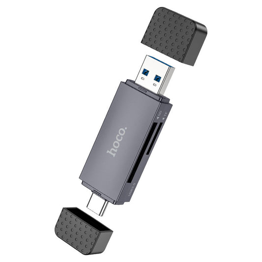 Leitor Cartões Hoco HB45 USB 3.0 USB-C SD MicroSD