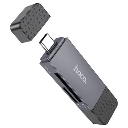 Leitor Cartões Hoco HB45 USB 3.0 USB-C SD MicroSD