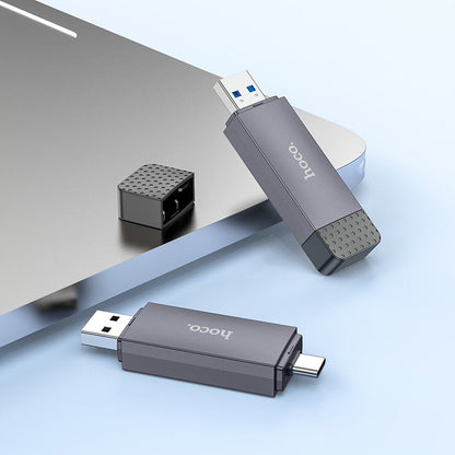 Leitor Cartões Hoco HB45 USB 3.0 USB-C SD MicroSD