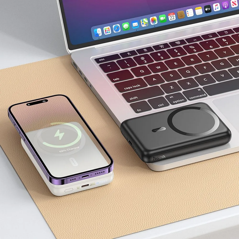Powerbank Hoco J141 10000mAh 20W PD MagSafe Wireless Preto