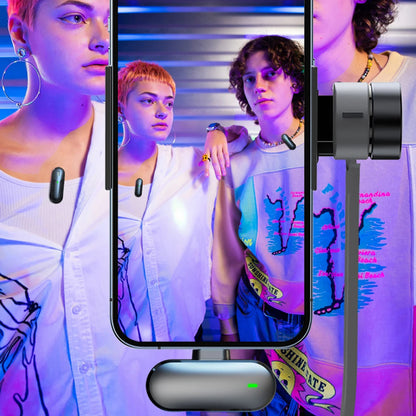 Microfone Sem Fios Lightning 50m alcance Yesido KR16 Preto