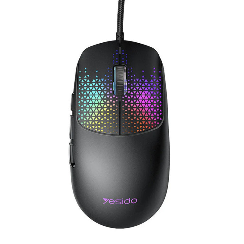 Rato Gaming Yesido KB32 RGB 7200DPI Preto