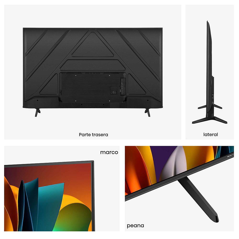 Hisense 55A6N Televisor 55" 4K Ultra HD Smart TV Wifi Negro