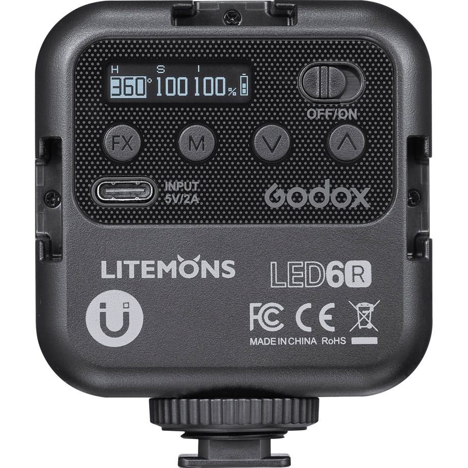 Luz de Vídeo Godox LED6R / Preto_0