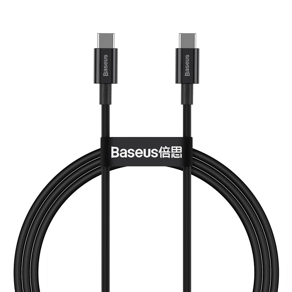 Baseus Superior Series Cabo USB-C para USB-C / 100W / 1m / Preto