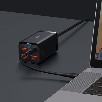 Carregador de Parede 2xUSB-C + 2xUSB-A / 100W / Preto / Baseus GaN3 Pro