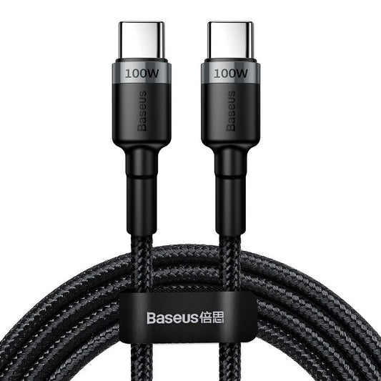 Cabo USB-C Baseus Cafule / PD 100W / 2m / Preto