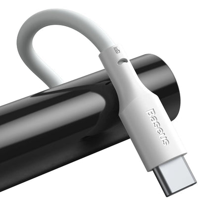 Conjunto 2 Cabos USB-A para USB-C Macho / PD 40W / 1.5m / Branco