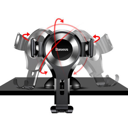 Suporte Gravitacional para Telefone Baseus Osculum (Preto + Prateado)