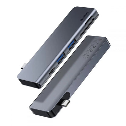 Base & Duplicador de Portas Hub USB-C Baseus CAHUB-K0G | Cinzento