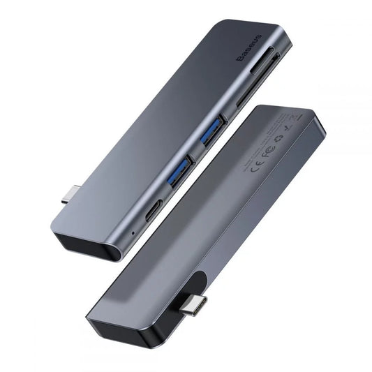 Base & Duplicador de Portas Hub USB-C Baseus CAHUB-K0G | Cinzento