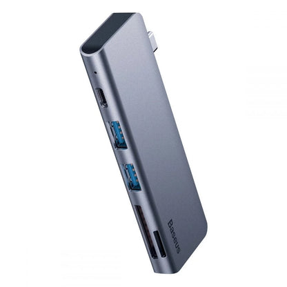 Base & Duplicador de Portas Hub USB-C Baseus CAHUB-K0G | Cinzento