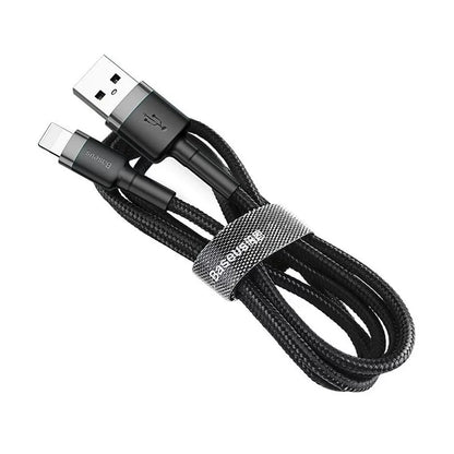 Cabo de Dados Baseus USB-A para Lightning / 3m / Preto