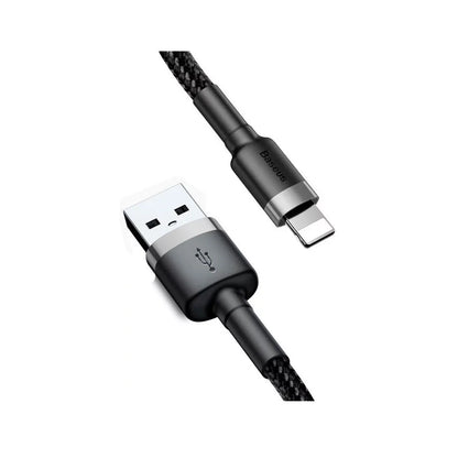 Cabo de Dados Baseus USB-A para Lightning / 3m / Preto