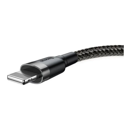 Cabo de Dados Baseus USB-A para Lightning / 3m / Preto