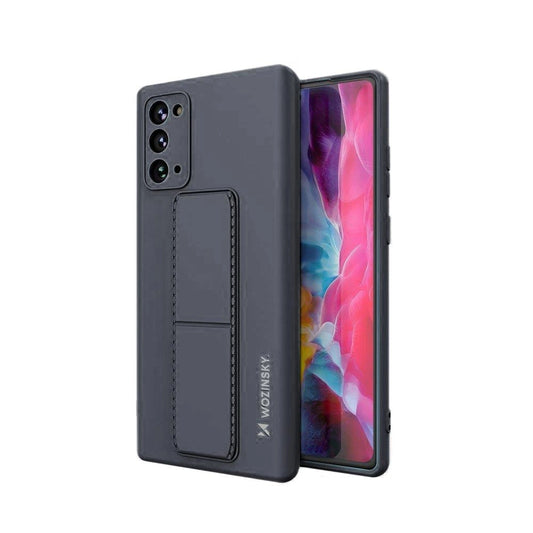 Wozinsky Kickstand Case silicone stand cover for Samsung Galaxy Note 20 navy blue_0