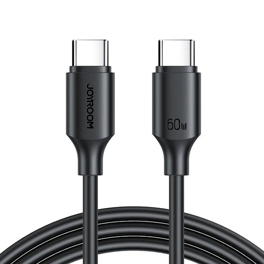 Joyroom Cabo USB-C para USB-C 480Mb / S 60W / 1M / Preto