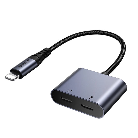 Adaptador DAC 2 em 1  Lightning para dual Lightning Joyroom / SY-L02 / Preto