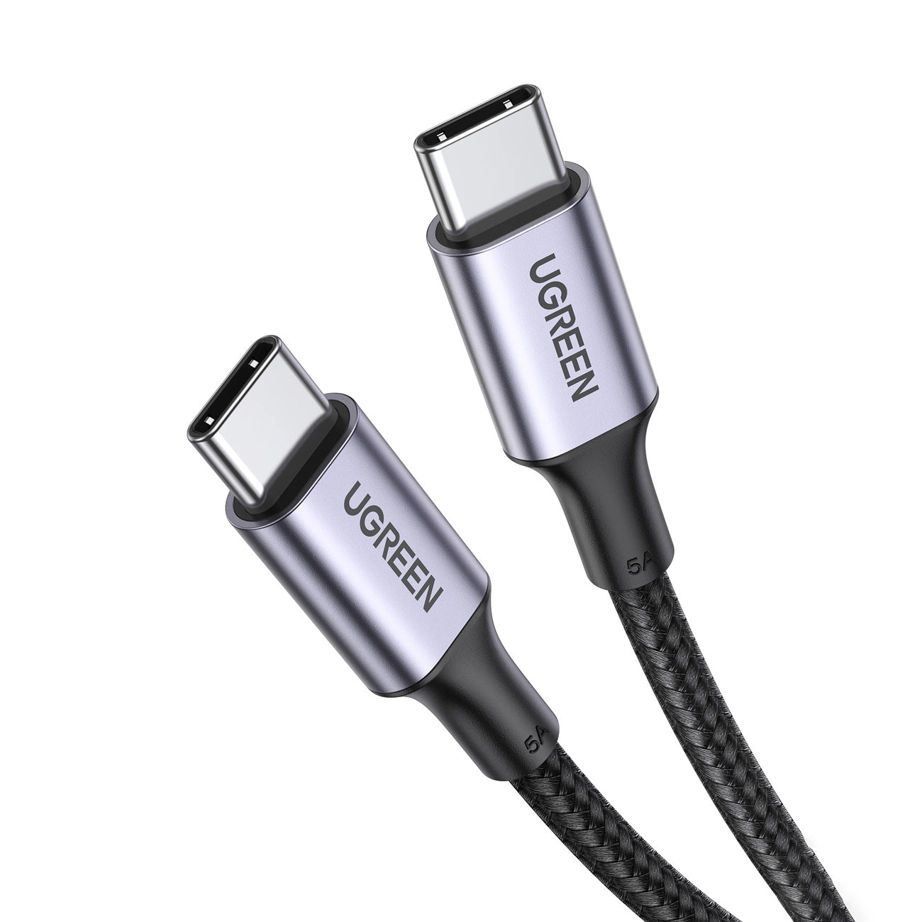 Cabo Ugreen US316 USB-C para USB-C / 480Mb/s / 5A / 0.5m / Cinza