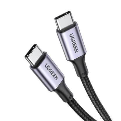 Cabo Ugreen US316 USB-C para USB-C / 480Mb/s / 5A / 0.5m / Cinza