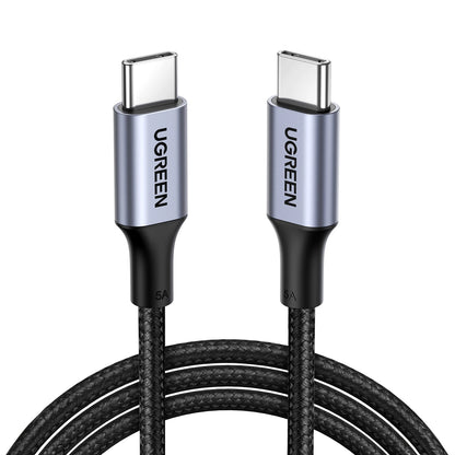 Cabo Ugreen US316 USB-C para USB-C / 480Mb/s / 5A / 0.5m / Cinza