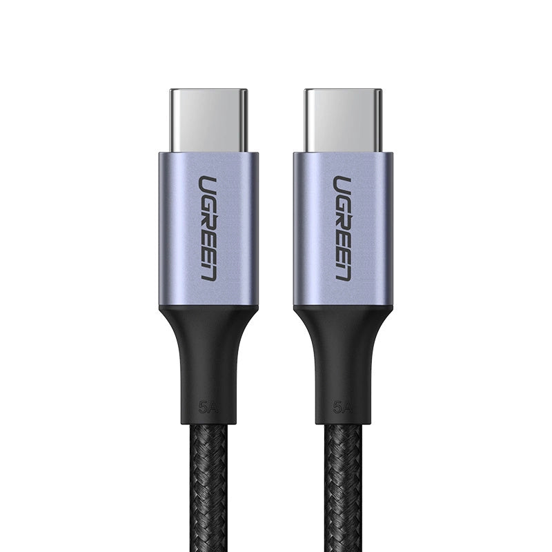 Cabo Ugreen US316 USB-C para USB-C / 480Mb/s / 5A / 0.5m / Cinza