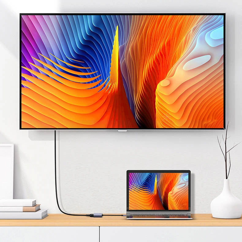 Conversor adaptador Ugreen CM449 / USB-A para HDMI 1.3 (1920x1080 60Hz) + VGA 1.2 (1920x1080 60Hz) / Cinzento