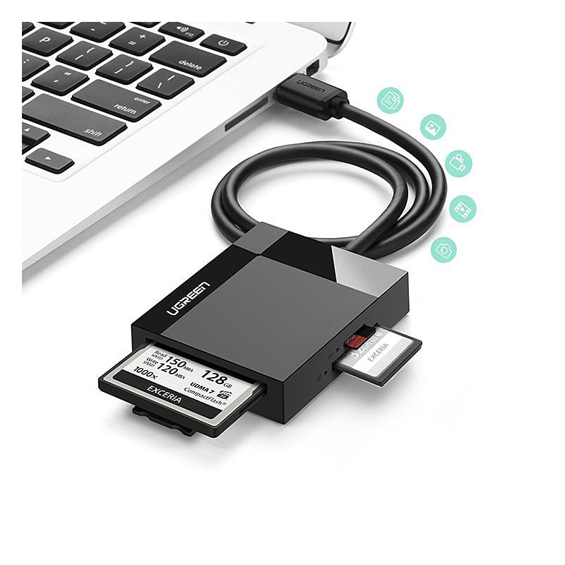 Leitor de Cartões USB 3.0 UGREEN CR125 Preto