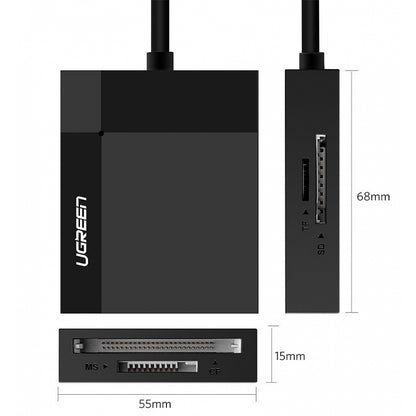 Leitor de Cartões USB 3.0 UGREEN CR125 Preto