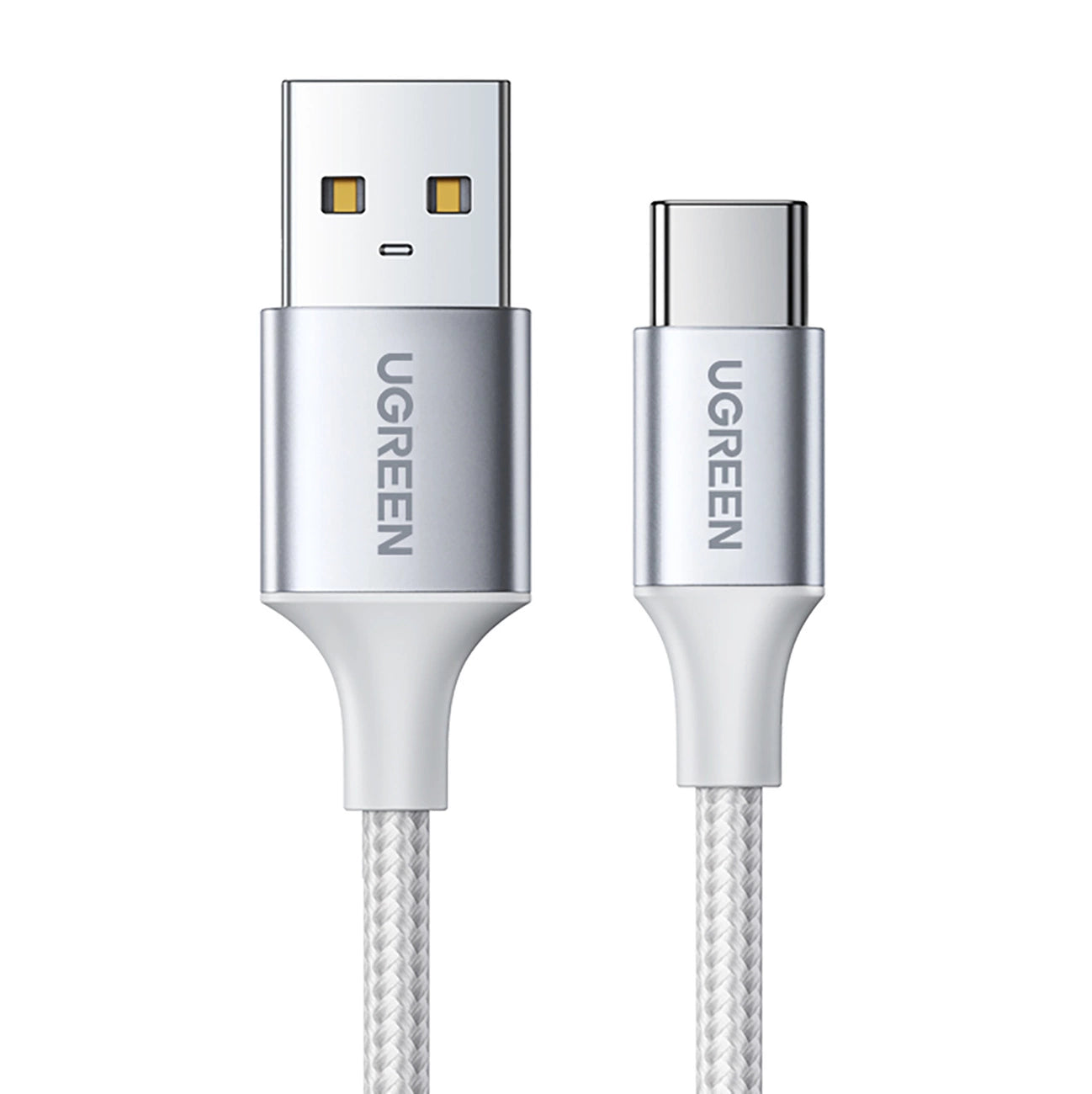 Cabo Dados Ugreen 60409 / USB-A para USB-C /  Quick Charge 3.0 / 2.0 3A / 3M / Branco