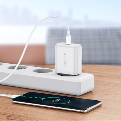 Cabo USB-C para USB-C Ugreen US264 60517 / 60W PD QC AFC / 0.5m / Branco