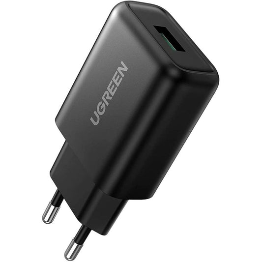 Carregador UGREEN USB-A QC 3.0 18W / Preto / 70273_0