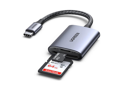 Leitor de Cartões UGREEN CM401 USB C SD e microSD