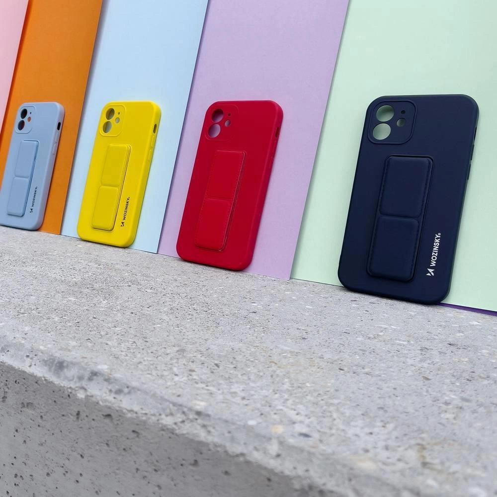 Wozinsky Kickstand Case Silicone Stand Cover for Xiaomi Redmi 10X 4G / Xiaomi Redmi Note 9 Gray_11