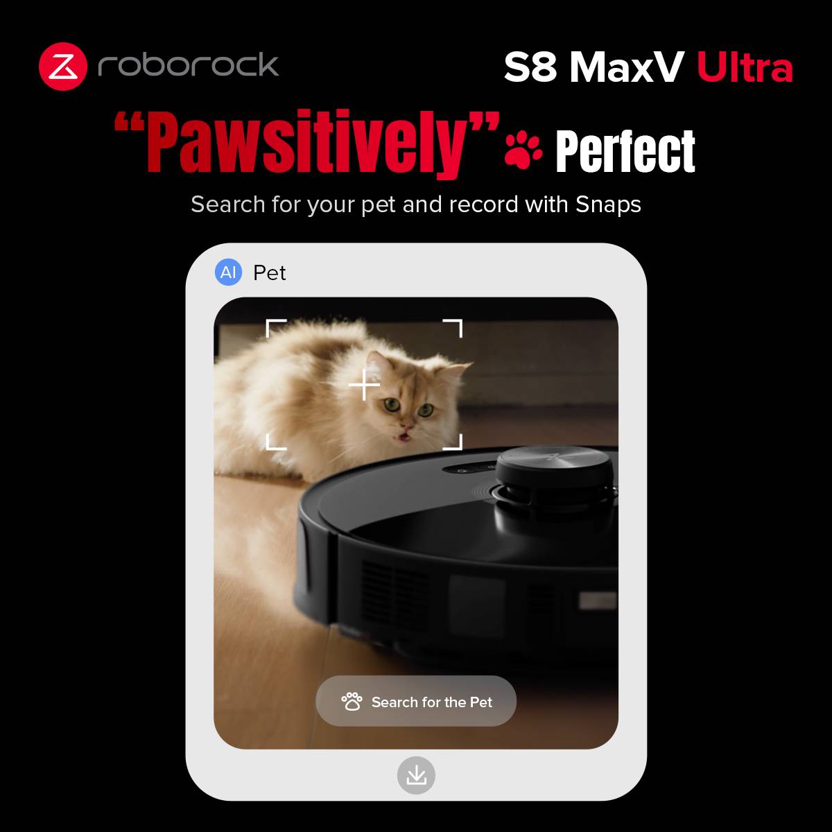 Aspirador Robô Roborock S8 MaxV Ultra 10000Pa 5200mAh Preto + Estação de Esvaziamento Automático