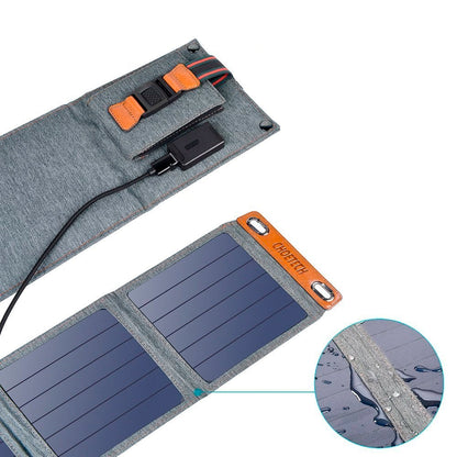 Carregador USB Solar Dobrável Choetech SC004 / 14W / Cinza