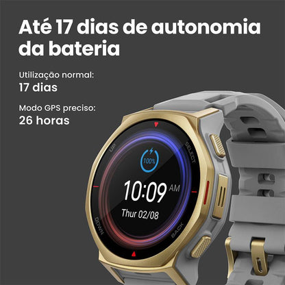 Smartwatch Amazfit T-Rex 3 Pro 44mm GPS Mapas 10ATM Arctic Gold