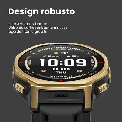 Smartwatch Amazfit T-Rex 3 Pro 44mm GPS Mapas 10ATM Arctic Gold