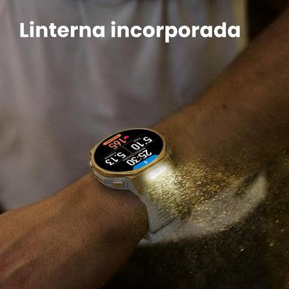 Smartwatch Amazfit T-Rex 3 Pro GPS AMOLED Safira Titânio