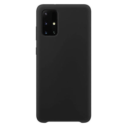Silicone Case Soft Flexible Rubber Cover for Samsung Galaxy A72 4G black_0