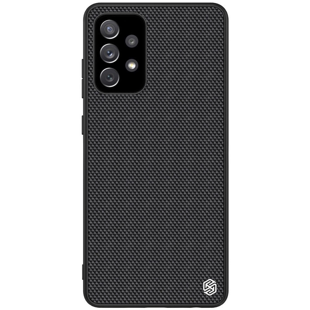 Nillkin Textured Case durable reinforced case with gel frame and nylon back for Samsung Galaxy A72 4G black_0